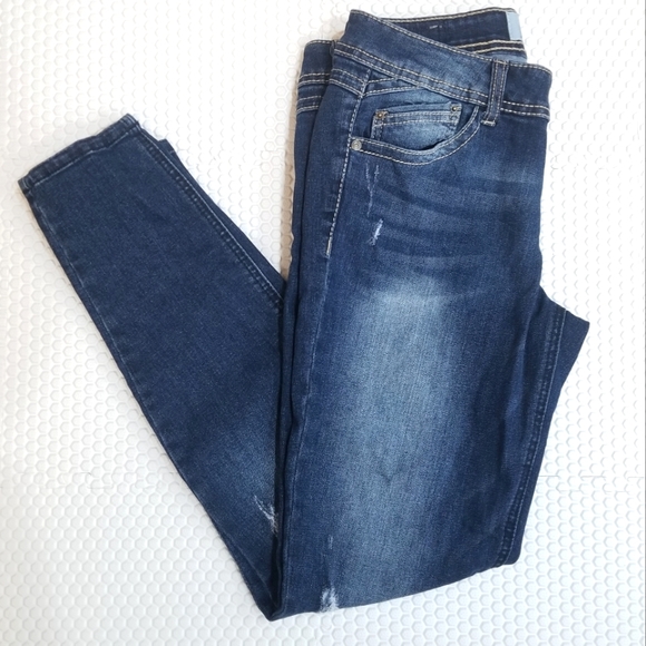 Jolt Denim - * Jolt Blue Distressed Skinny Jeans